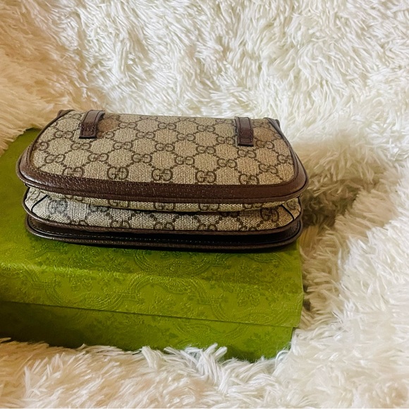 Gucci Blondie GG Supreme Canvas Leather Logo Belt | Sling Bag | NWT - Picture 7 of 16
